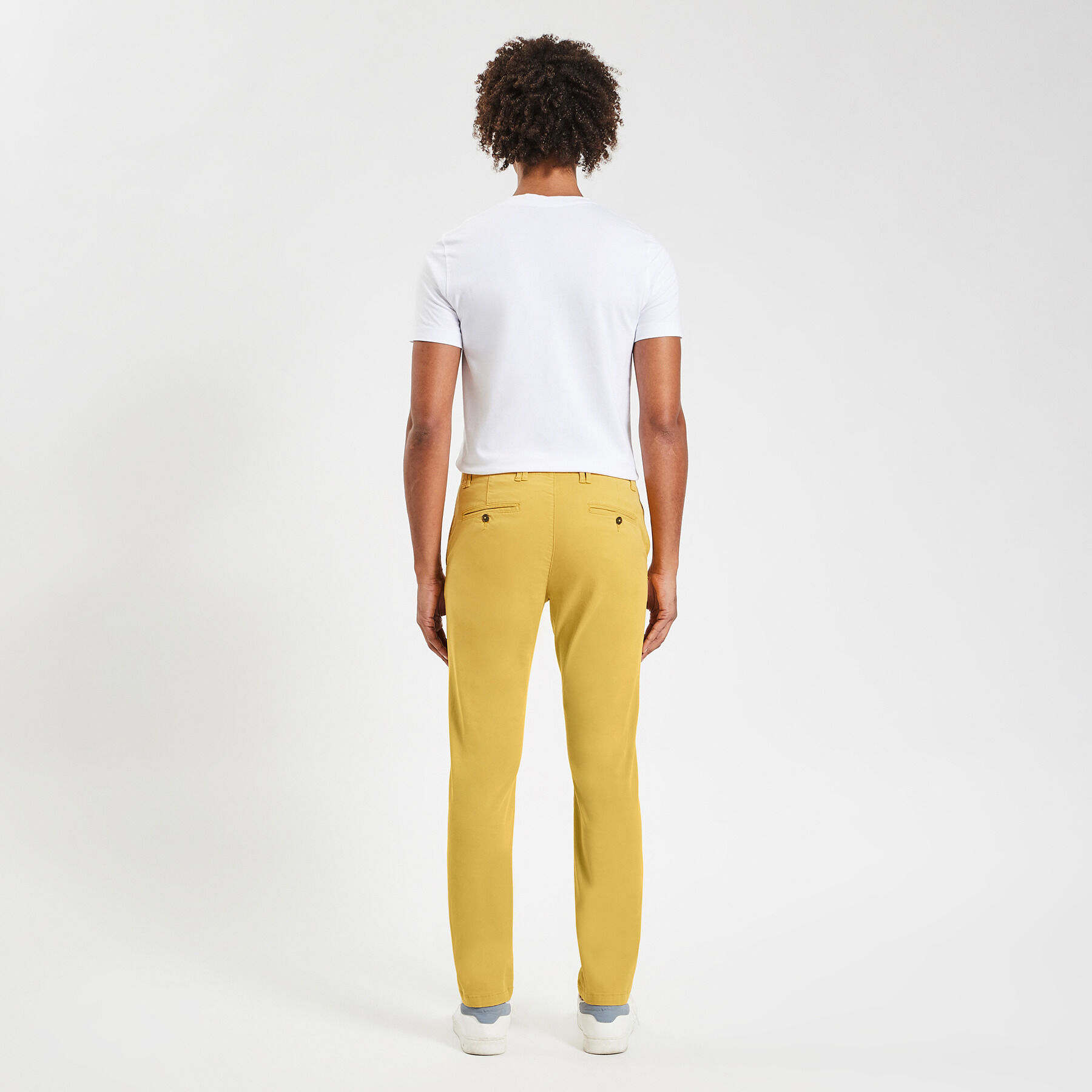 Pantalon chino jaune outlet