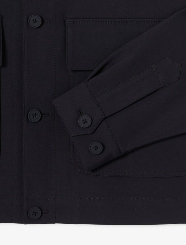 Veste boutonn&eacute;e col chemise