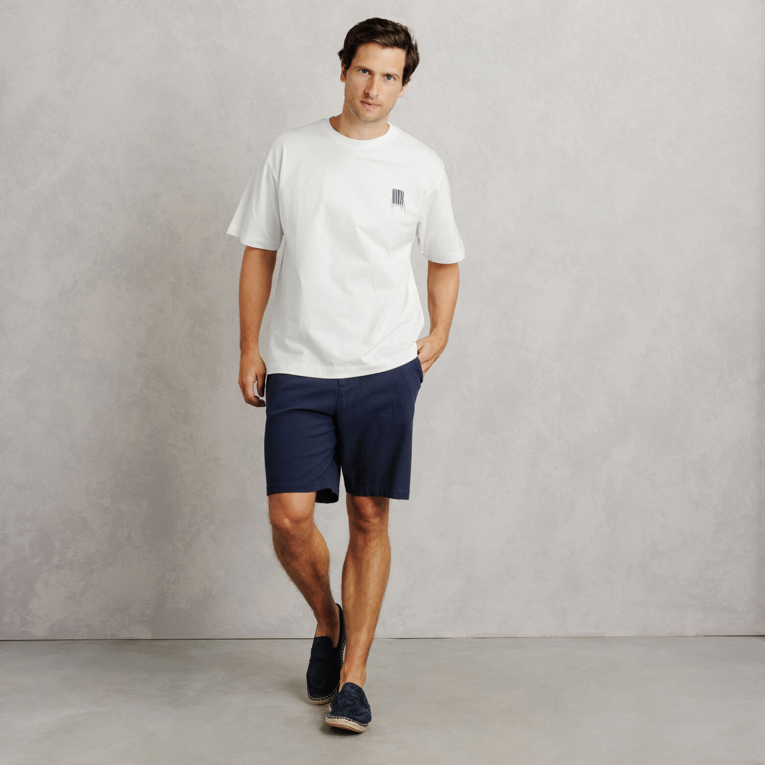 Tee shirt imprim&eacute; devant dos transat