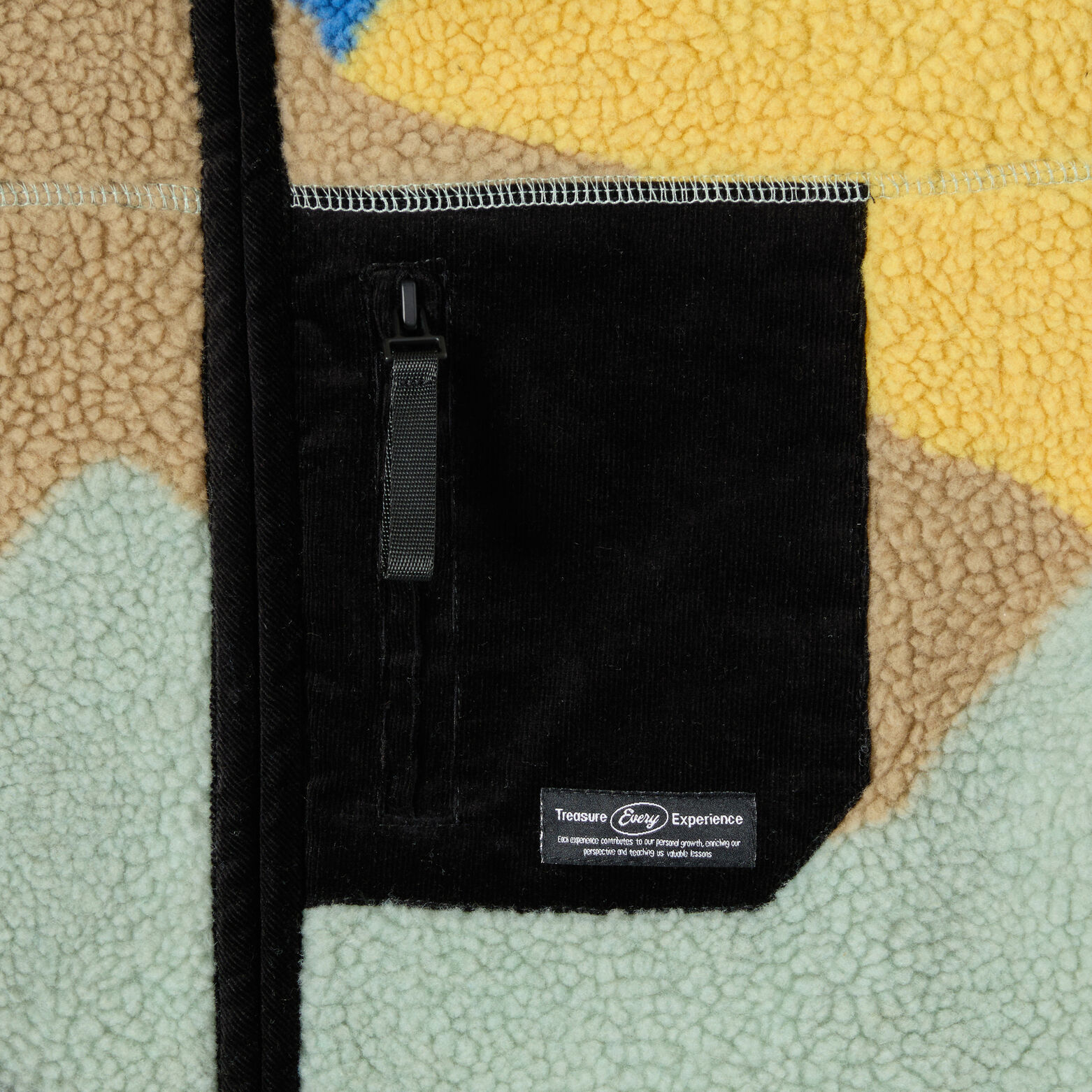 Sweat zipp&eacute; sherpa imprim&eacute;