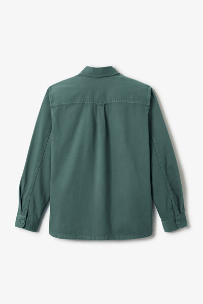 Surchemise regular col fran&ccedil;ais 100% coton