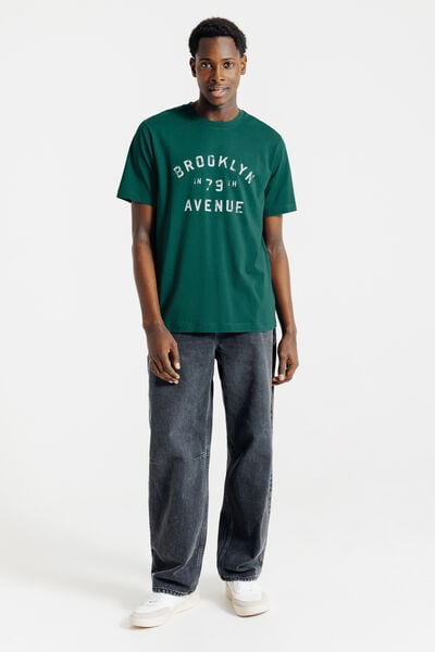 Tee shirt imprim&eacute; devant en coton