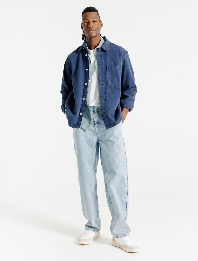 Regular fit hemd in linnen