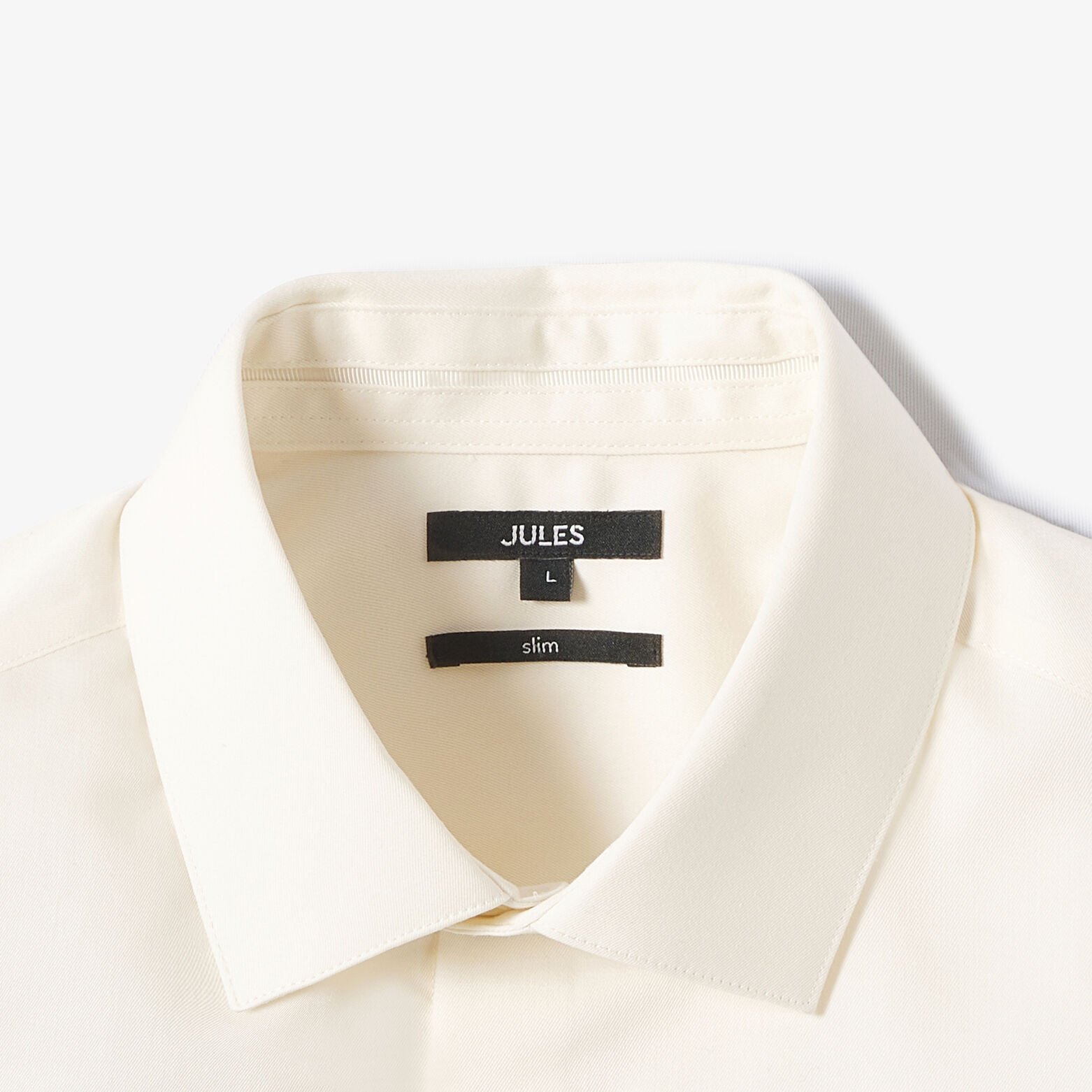 Chemise sans repassage en coton unie slim