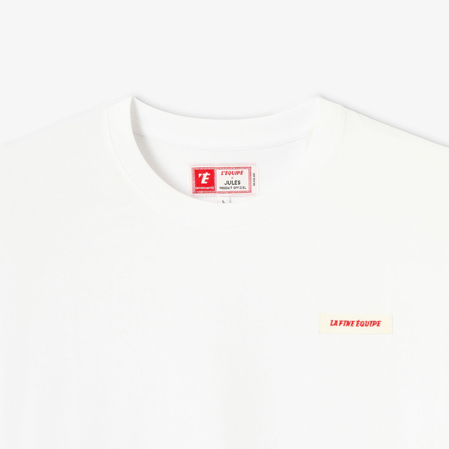 Tee shirt d&eacute;tail poitrine licence L'&Eacute;quipe