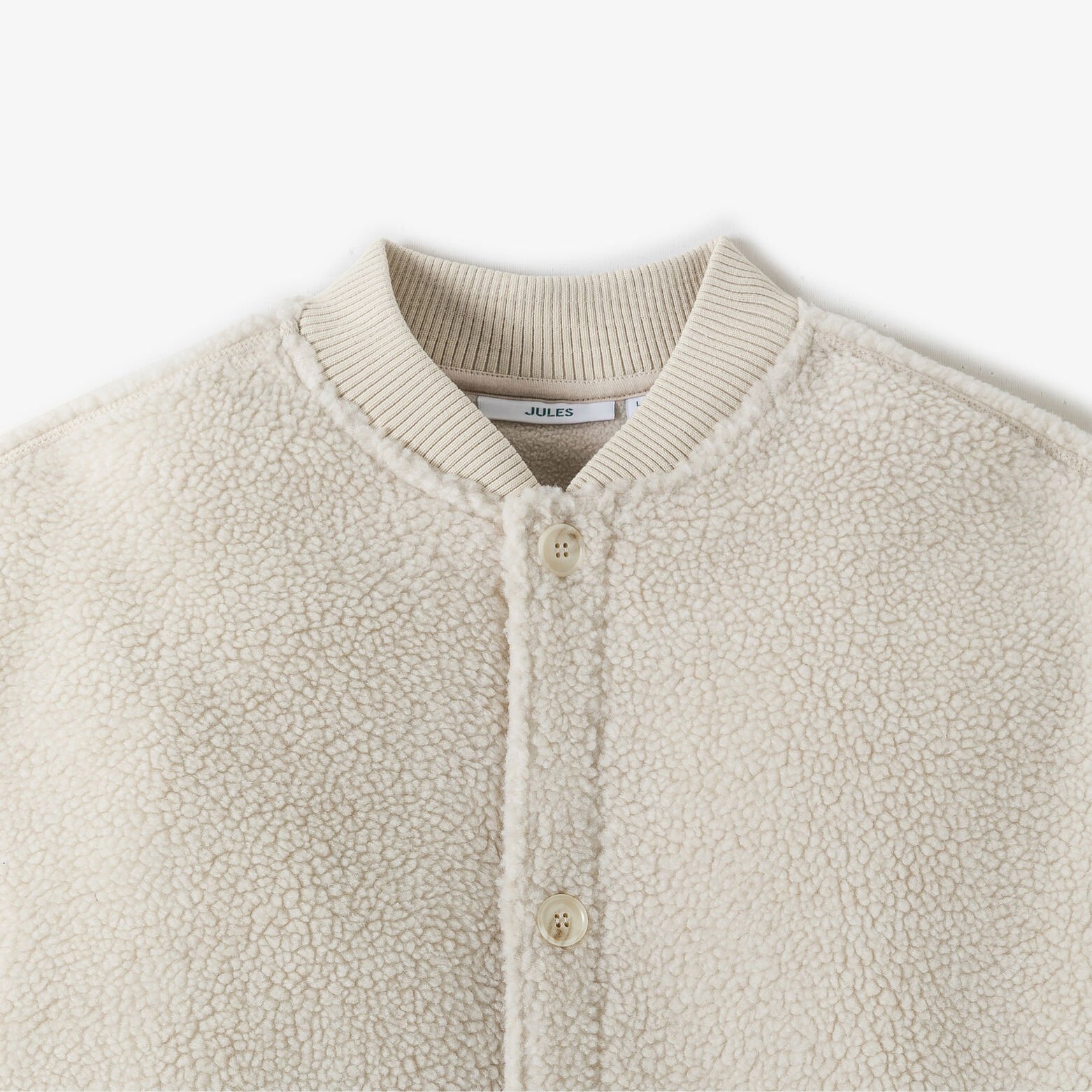 Sweat boutonn&eacute; en sherpa