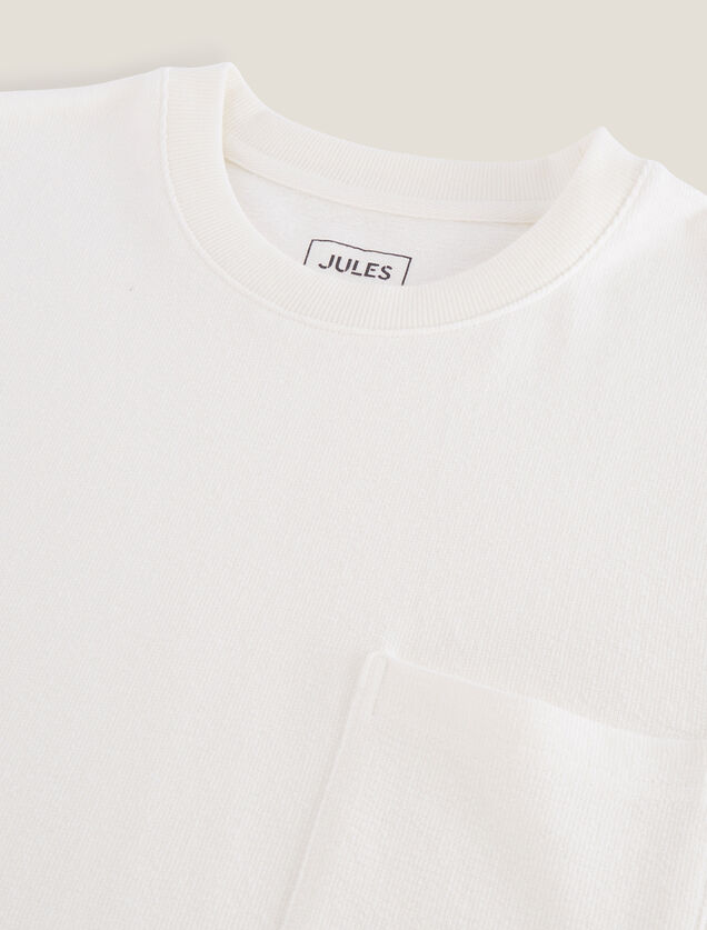 Tee shirt matière texturée col rond