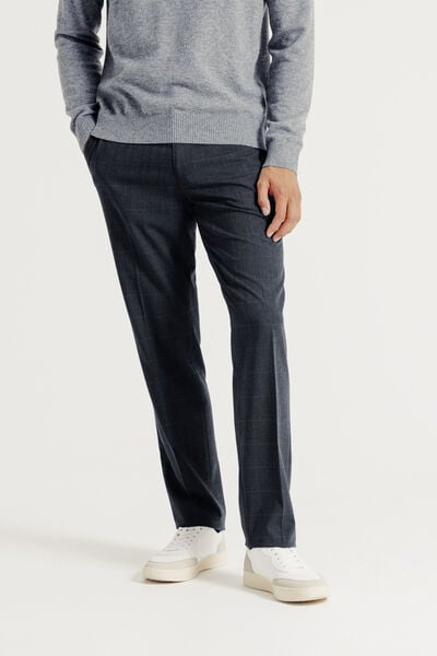 Pantalon de costume confort à carreaux