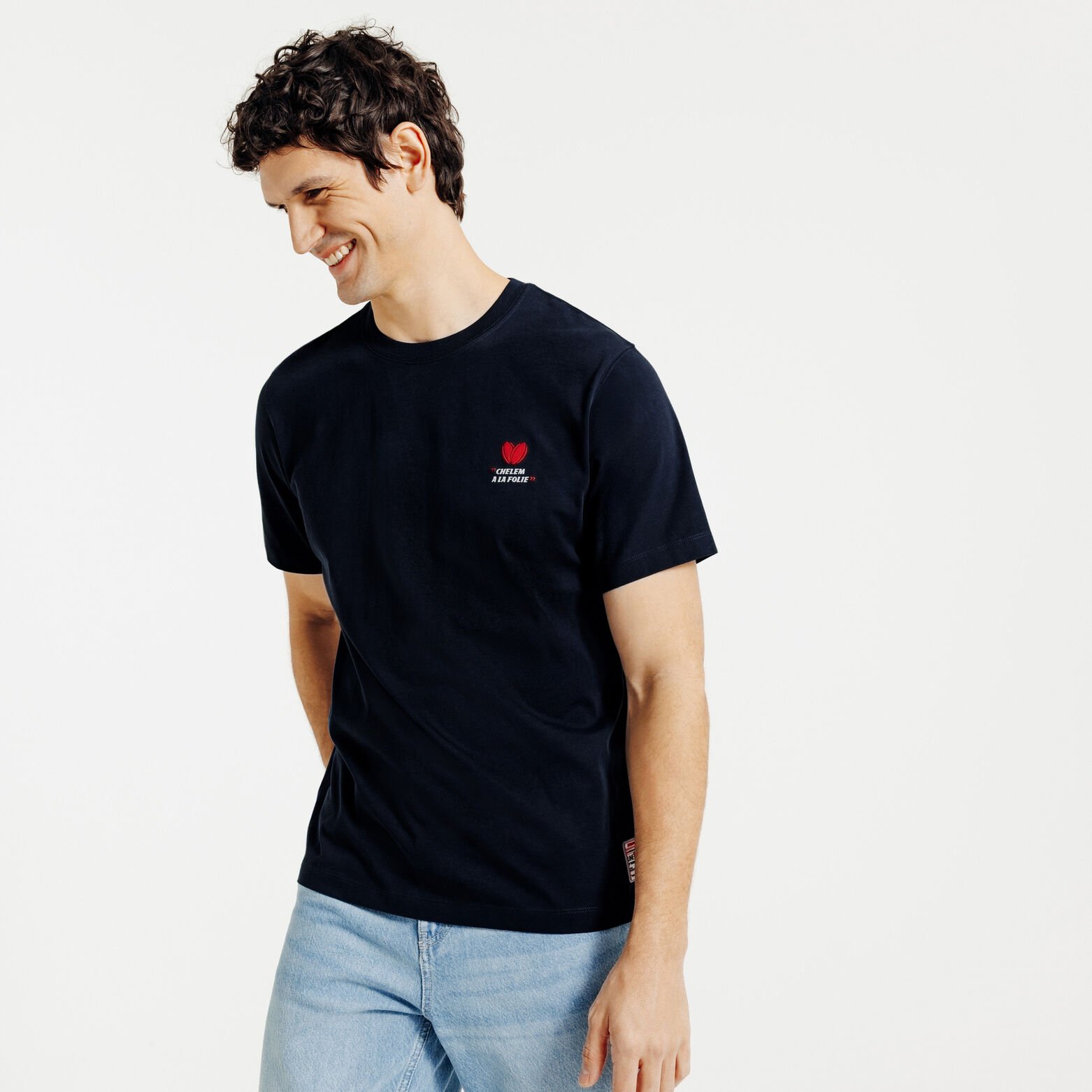 Tee shirt brod&eacute; poitrine licence L'&Eacute;quipe