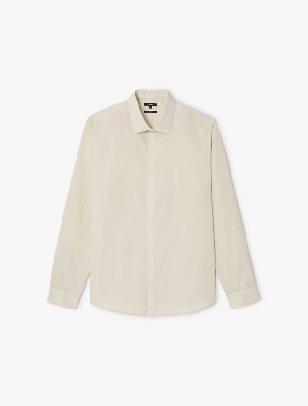 Chemise sans repassage en coton