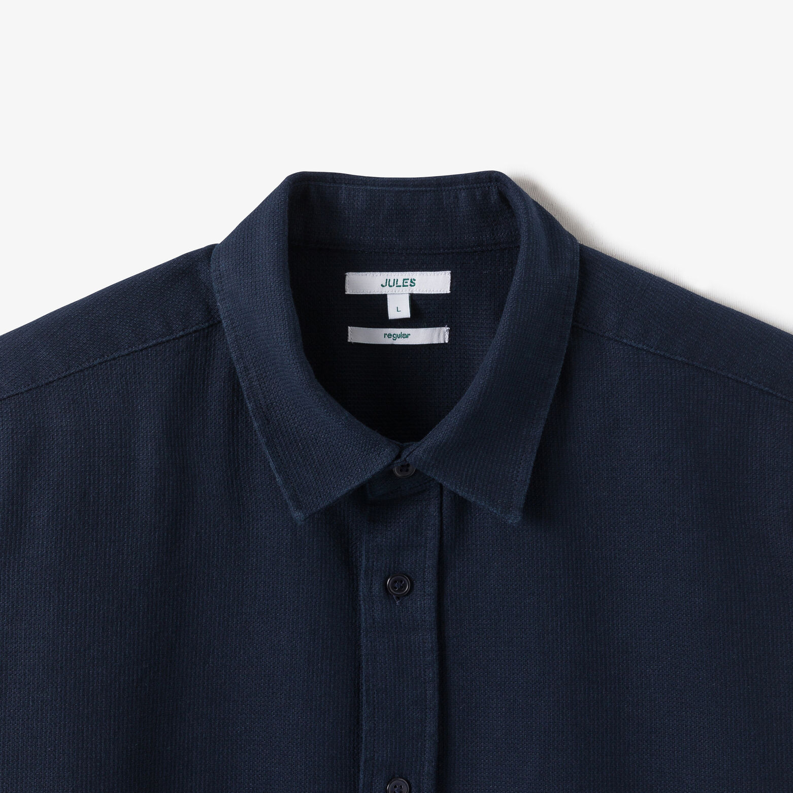 Chemise en coton gaufrée