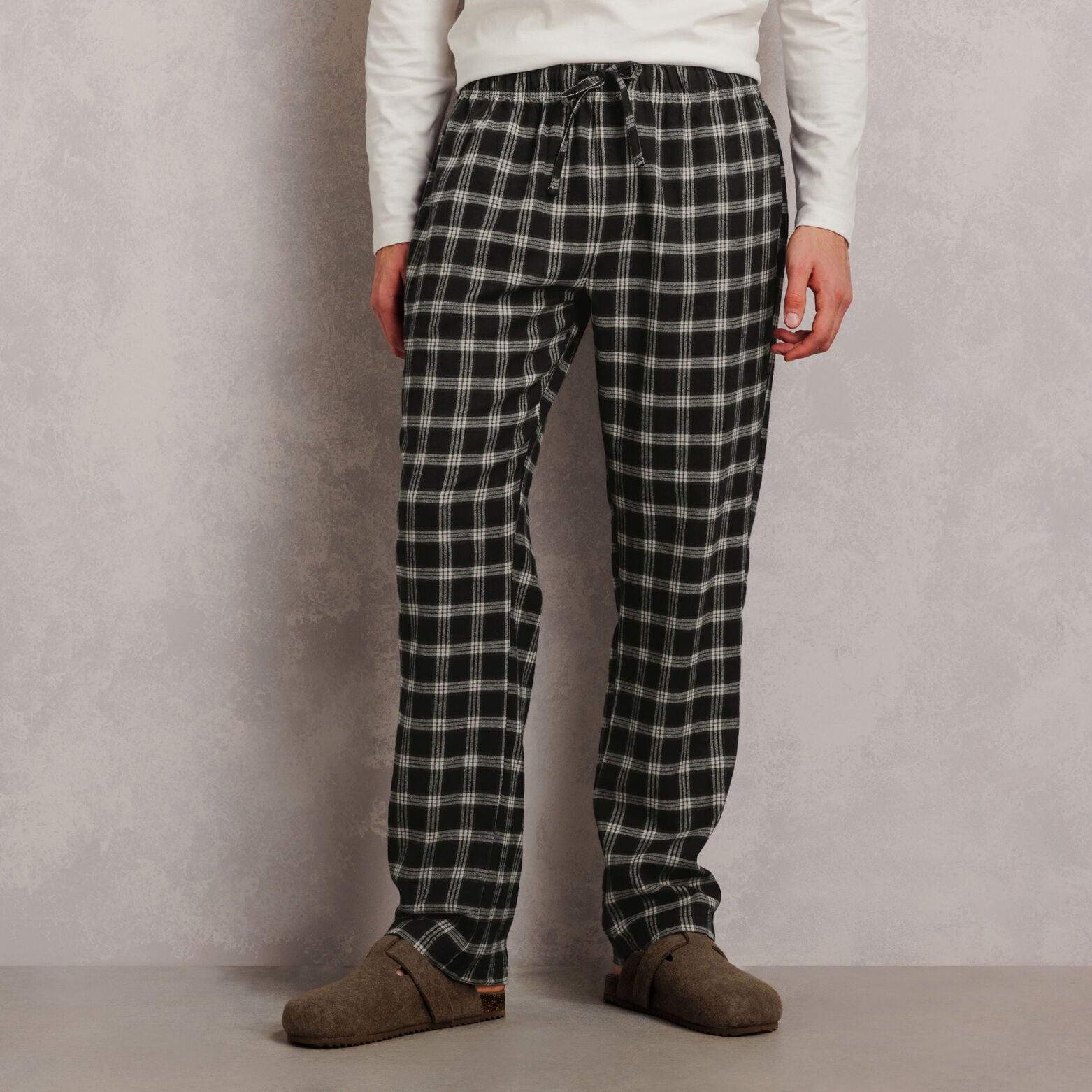 Ensemble pyjama flanelle &agrave; carreaux