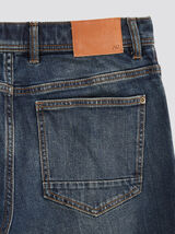 Straight jeans 4L, dirty blauw