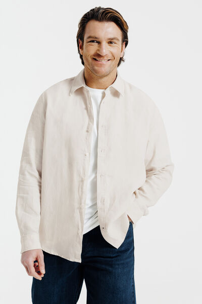 Chemise en lin unie