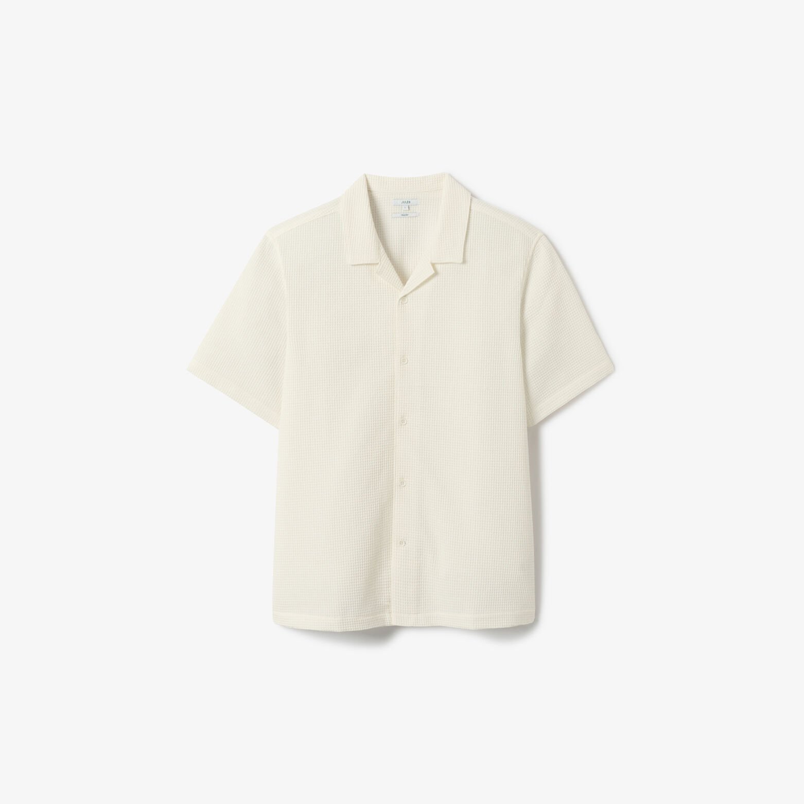 Effen hemdje in gewafeld katoen