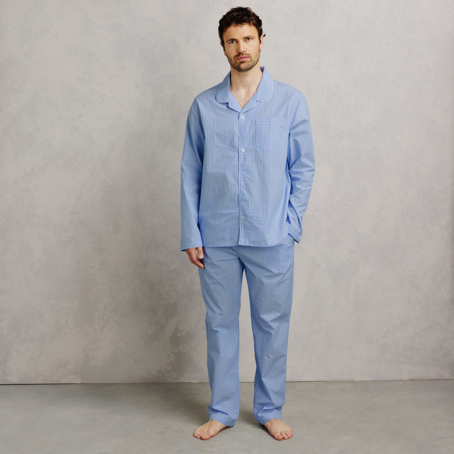 Gestreept pyjamaset