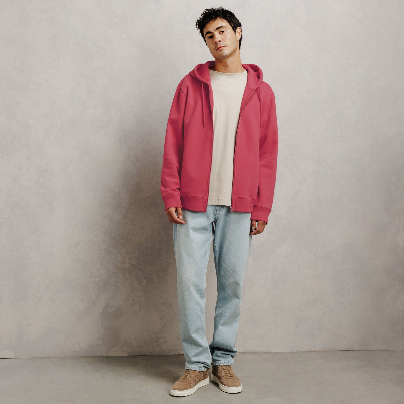 Sweat &agrave; capuche zipp&eacute;