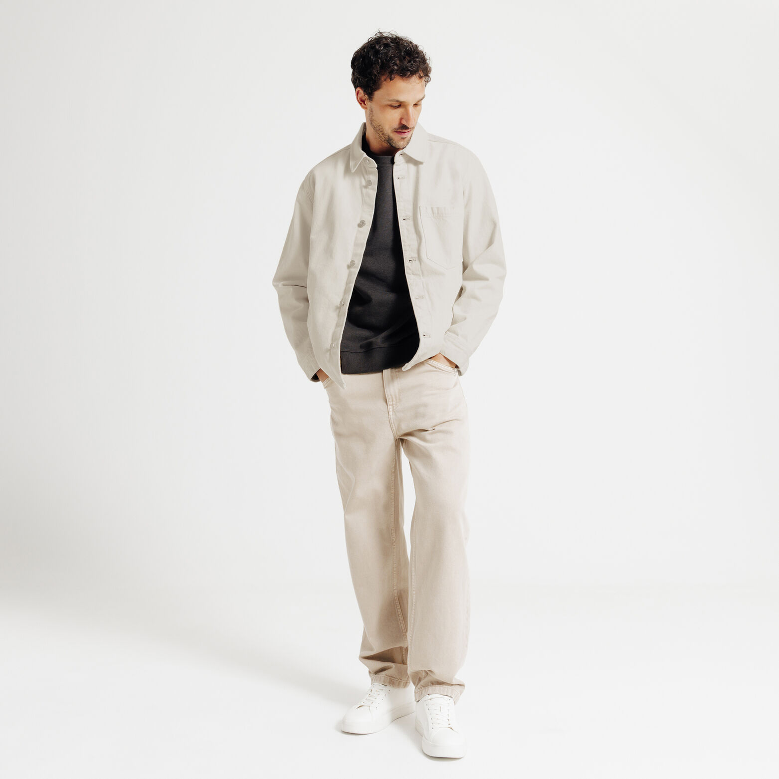 Surchemise en jean coton