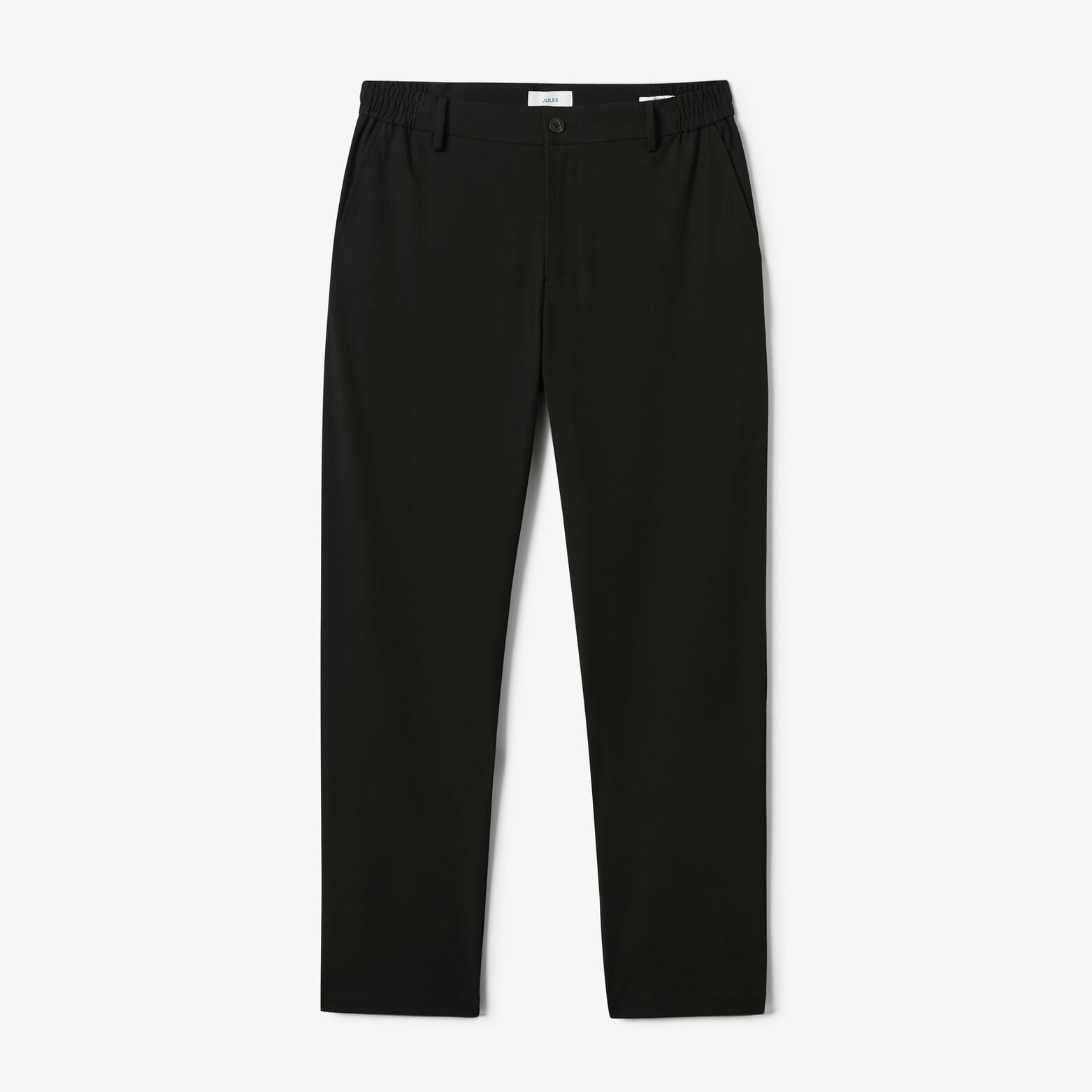 Pantalon tapered taille semi-&eacute;lastiqu&eacute;e