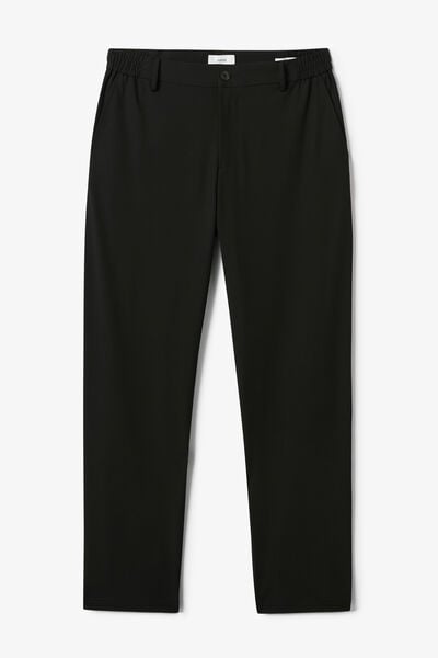 Pantalon tapered taille semi-&eacute;lastiqu&eacute;e