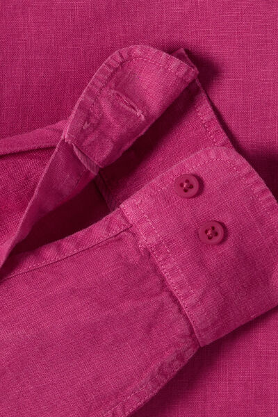 Chemise 100% lin regular unie