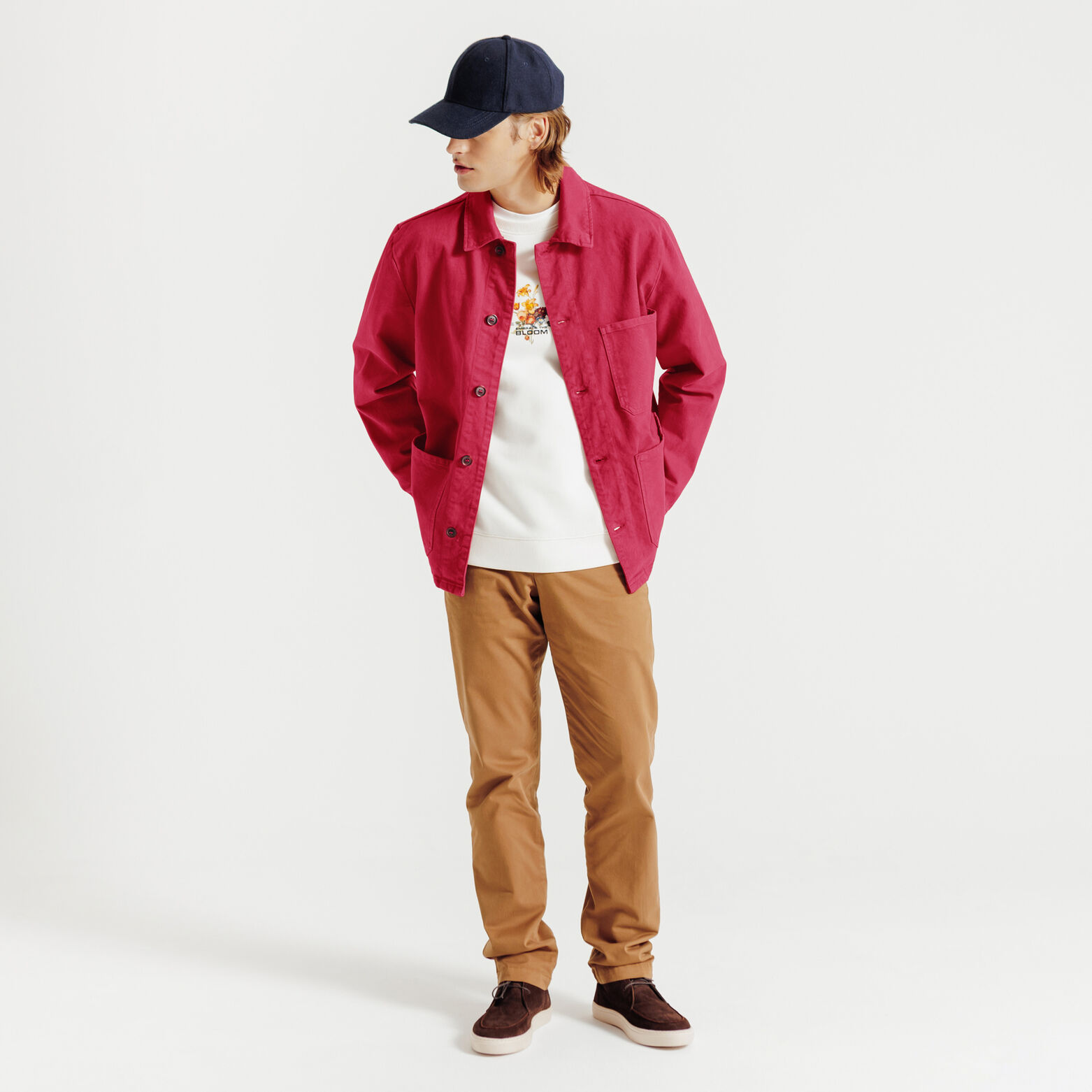 Veste col chemise boutonnée