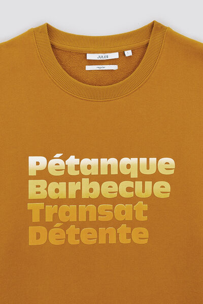 Sweat &agrave; col rond imprim&eacute;