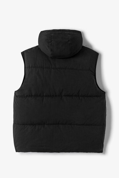 Doudoune sans manche à capuche