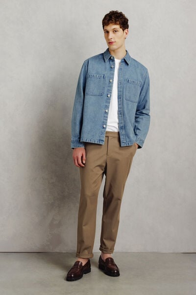 Surchemise en jean unie