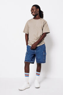 Bermuda baggy en jean
