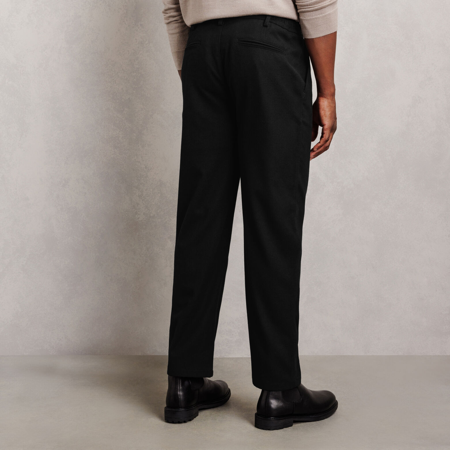 Pantalon straight taille &eacute;lastiqu&eacute;e