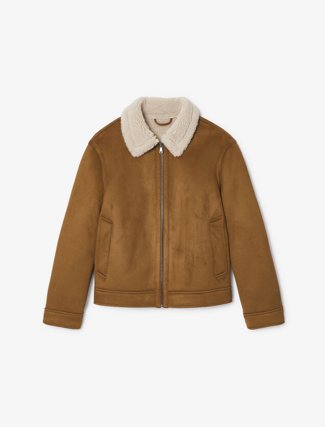 Blouson bombardier en sherpa