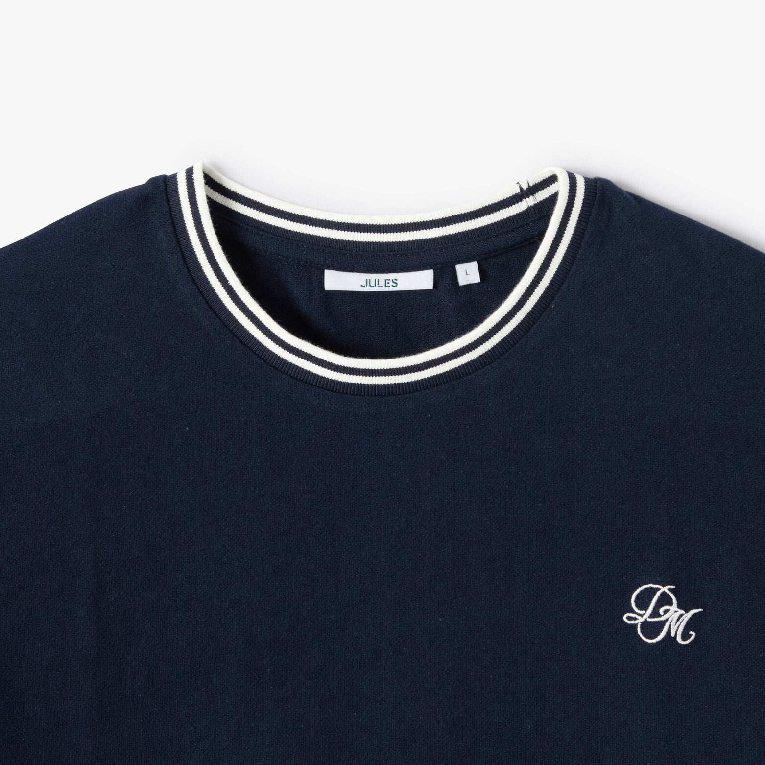 T-shirt in contrasterende fantasiestof
