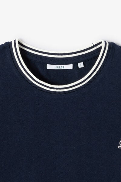 T-shirt in contrasterende fantasiestof