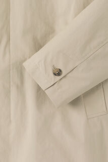 Lange trenchcoat hemdskraag, gevoerd