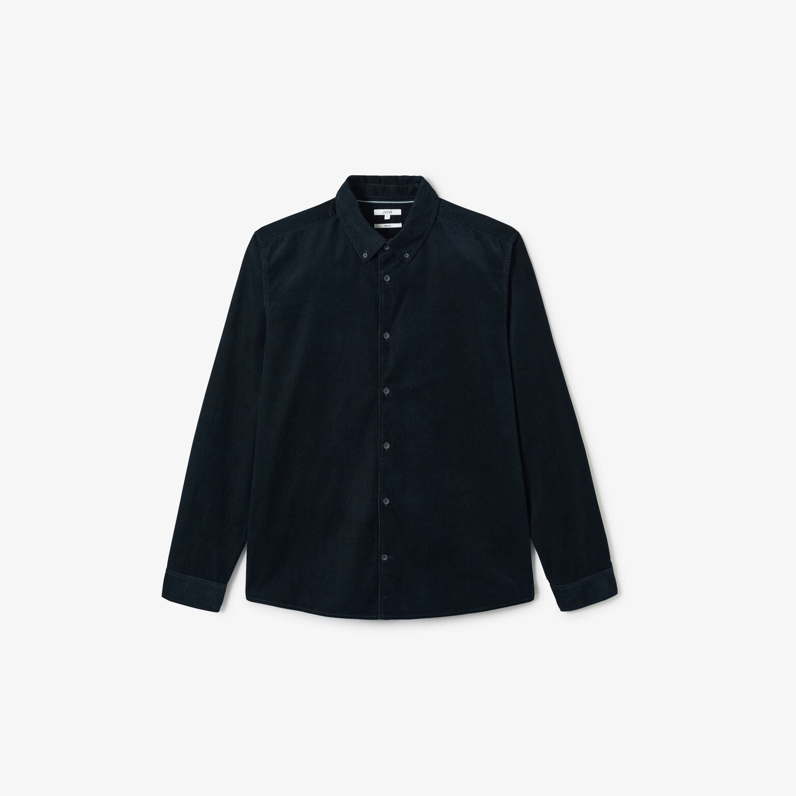 Chemise en velours c&ocirc;tel&eacute; unie 100% coton