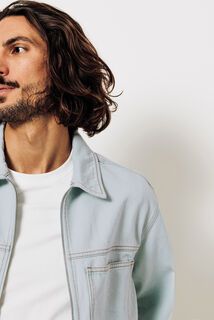 Veste en jean zippée