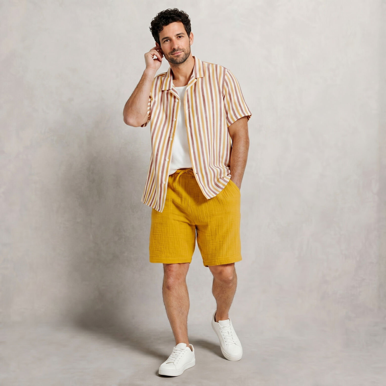 Short en gaze de coton