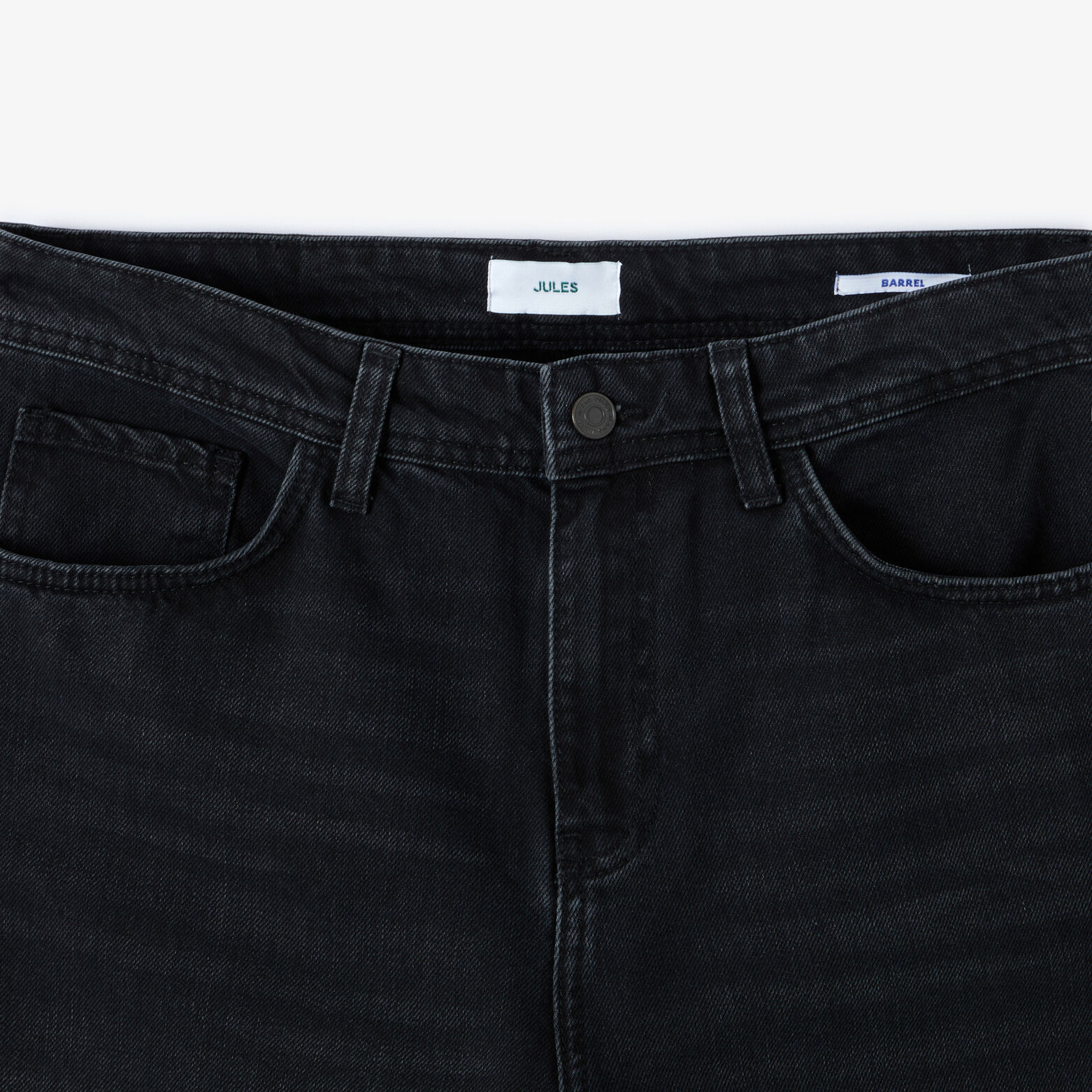 Jean barrel d&eacute;lav&eacute; 100% coton