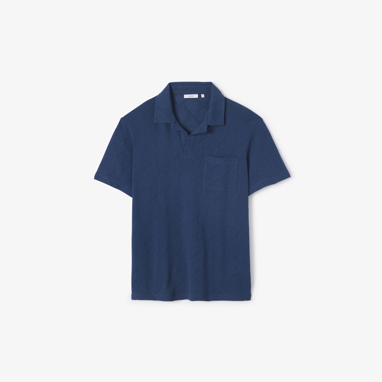 Polo col resort jacquard