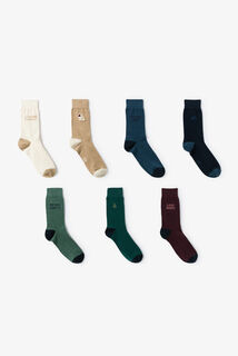 Coffret 7 paires de chaussettes fantaisies