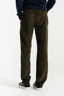 Pantalon chino straight velours