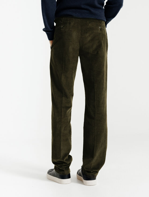 Pantalon chino straight velours