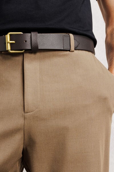 Ceinture cuir rouleau
