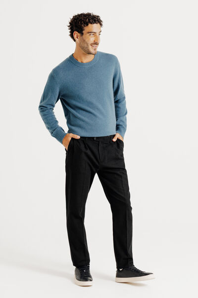 Pantalon chino tapered flanelle