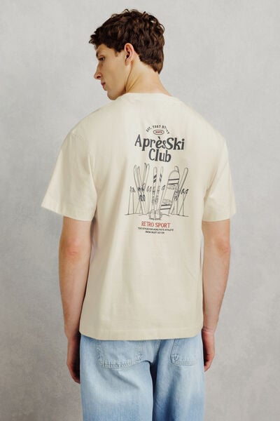 Tee shirt 100% coton imprim&eacute; "Apr&egrave;s Ski Club"