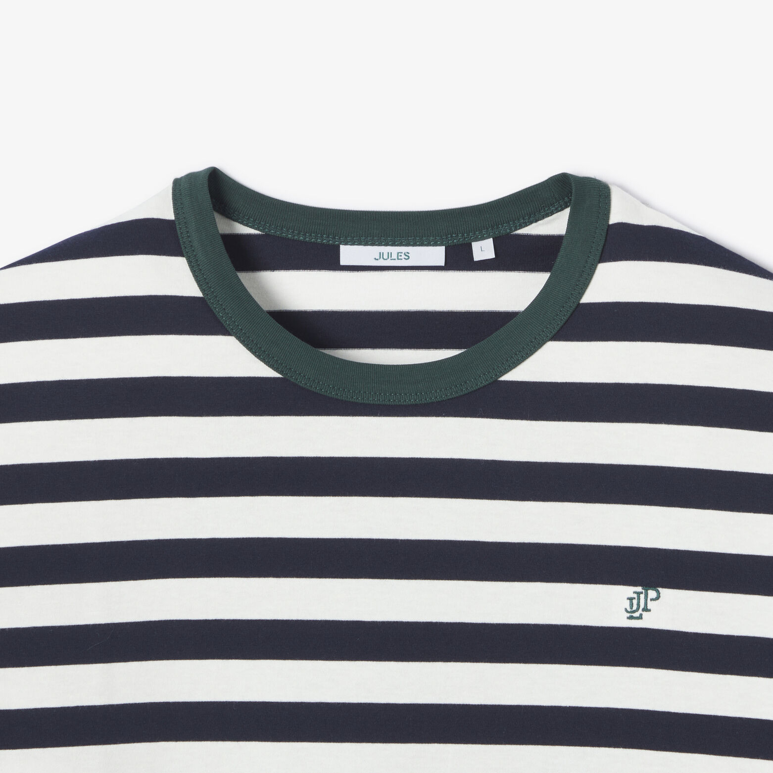 Contrasterend marine t-shirt