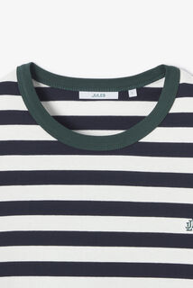 Contrasterend marine t-shirt