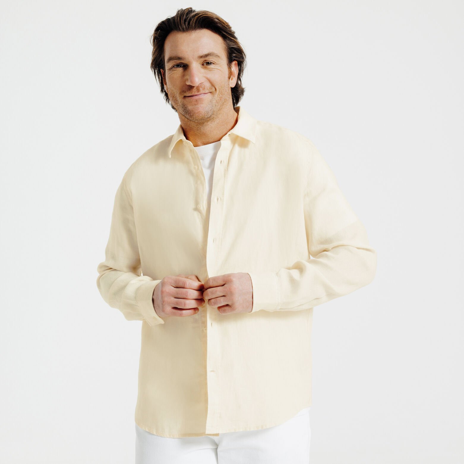 Chemise en lin unie