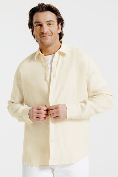Chemise en lin unie